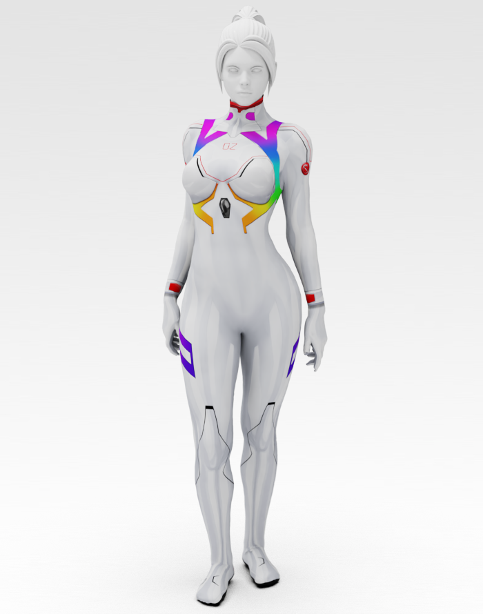 Asuka 4.0 Plugsuit Rainbow