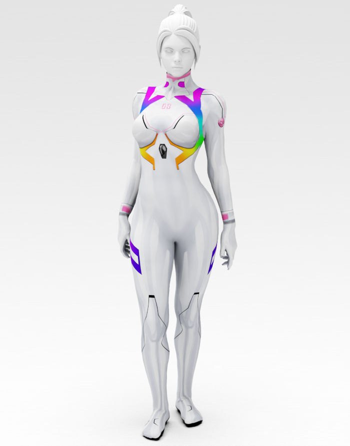 Mari 4.0 Plugsuit - Rainbow