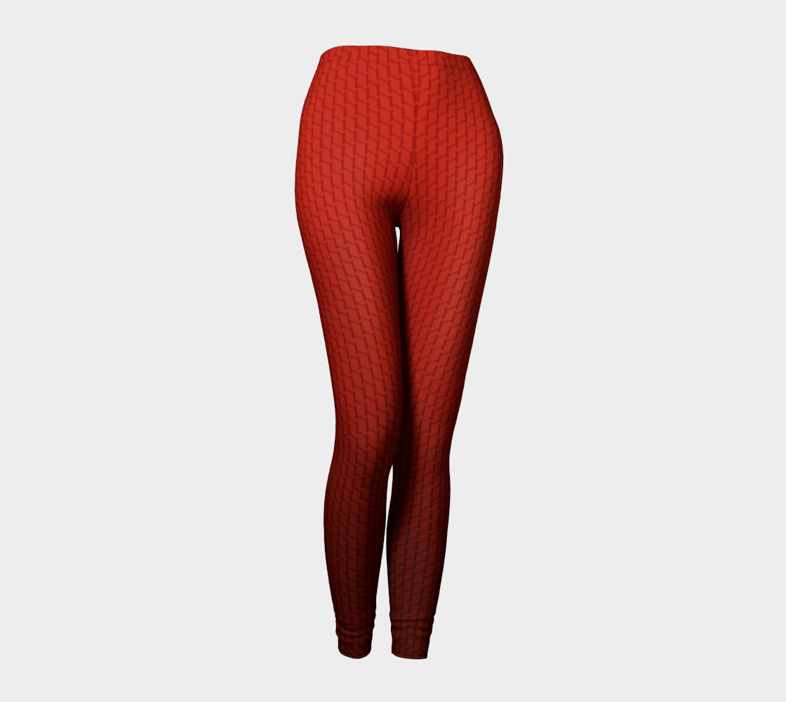 Bundle: Skin leggings in Red + Skin bandeau in Red